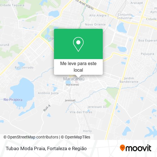 Tubao Moda Praia mapa