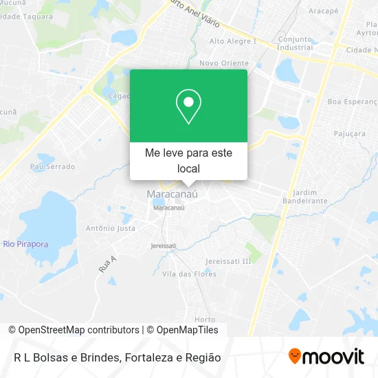 R L Bolsas e Brindes mapa