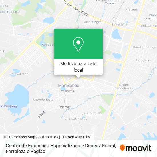 Centro de Educacao Especializada e Desenv Social mapa