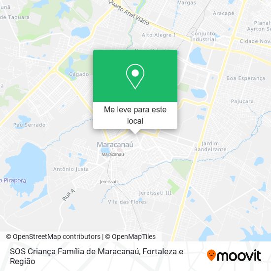 SOS Criança Família de Maracanaú mapa