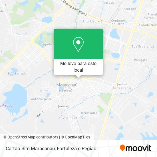 Cartão Sim Maracanaú mapa