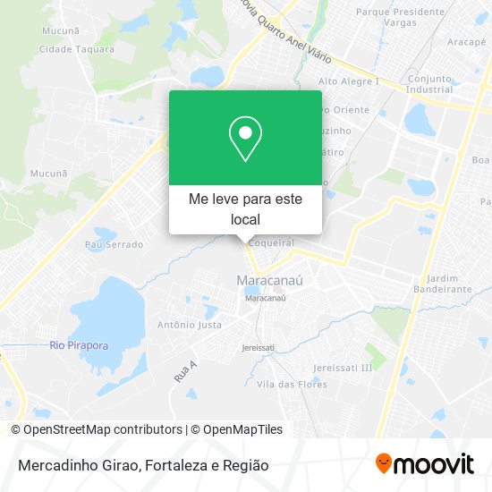 Mercadinho Girao mapa