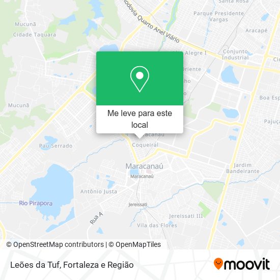 Leões da Tuf mapa