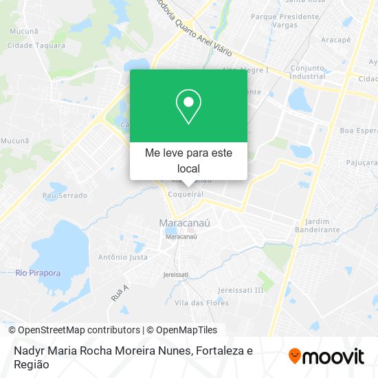 Nadyr Maria Rocha Moreira Nunes mapa