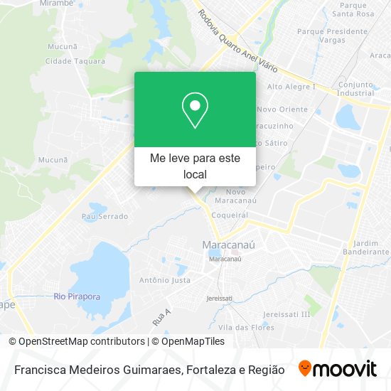 Francisca Medeiros Guimaraes mapa