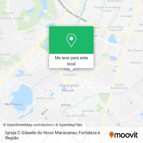 Igreja C Gileade do Novo Maracanau mapa