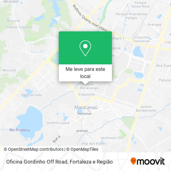 Oficina Gordinho Off Road mapa