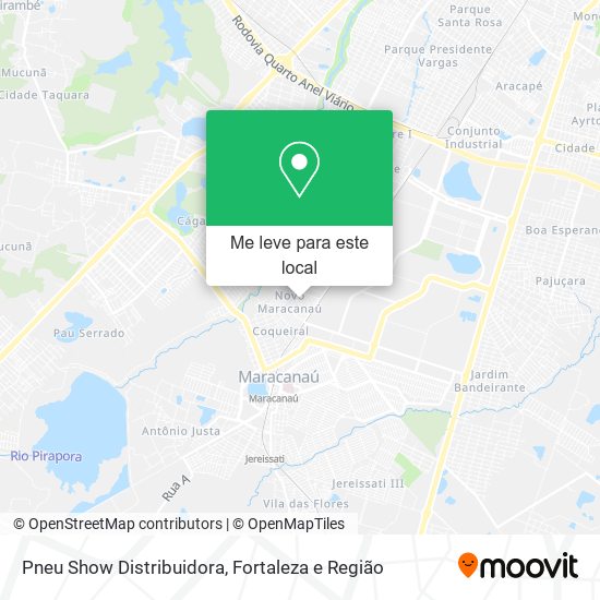 Pneu Show Distribuidora mapa