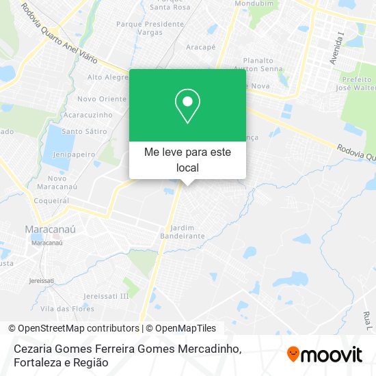 Cezaria Gomes Ferreira Gomes Mercadinho mapa