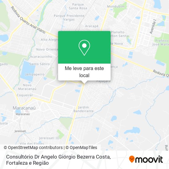 Consultório Dr Angelo Giórgio Bezerra Costa mapa