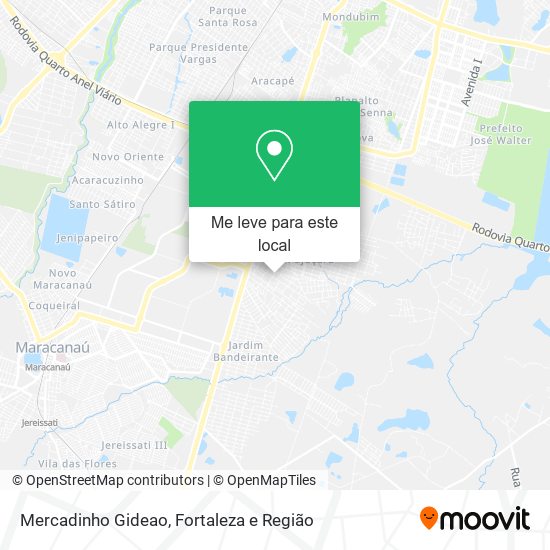 Mercadinho Gideao mapa