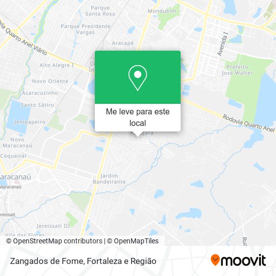 Zangados de Fome mapa