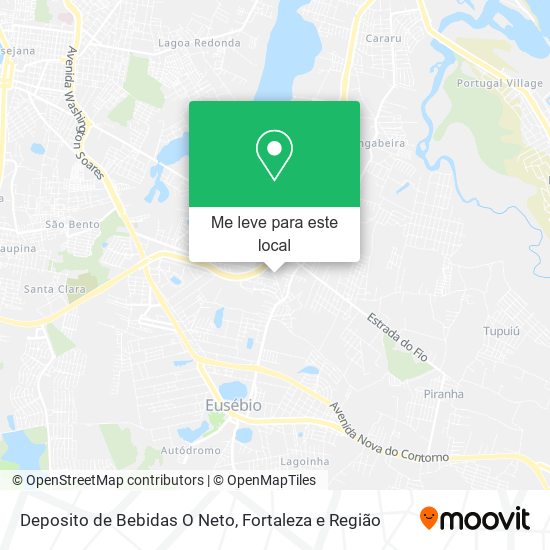 Deposito de Bebidas O Neto mapa