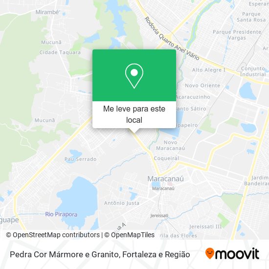 Pedra Cor Mármore e Granito mapa