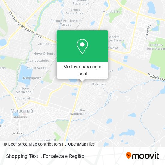 Shopping Têxtil mapa