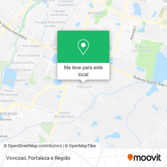 Vovozao mapa