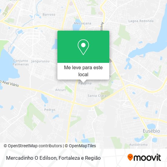 Mercadinho O Edilson mapa