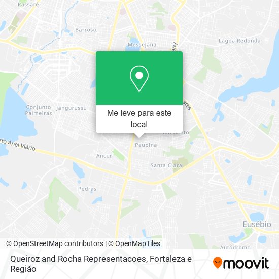 Queiroz and Rocha Representacoes mapa