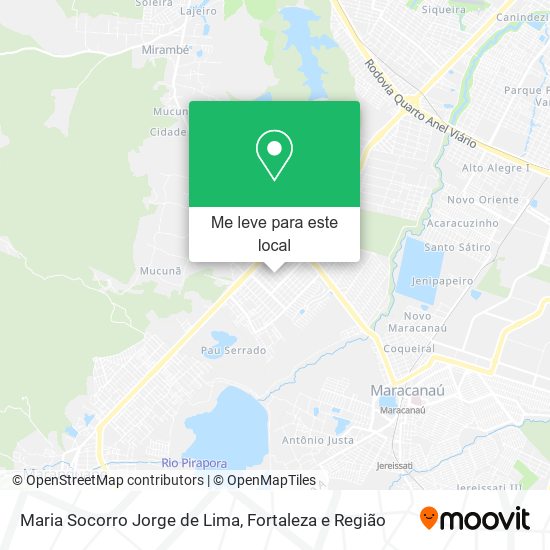 Maria Socorro Jorge de Lima mapa