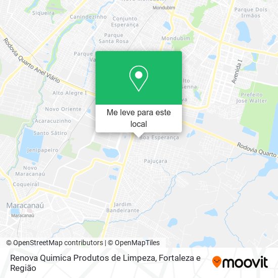 Renova Quimica Produtos de Limpeza mapa