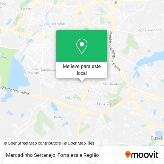 Mercadinho Sertanejo mapa