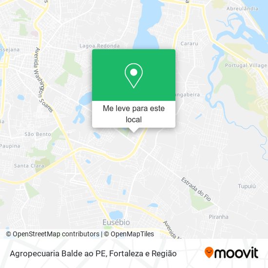 Agropecuaria Balde ao PE mapa