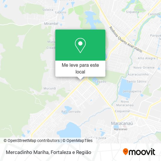 Mercadinho Mariha mapa