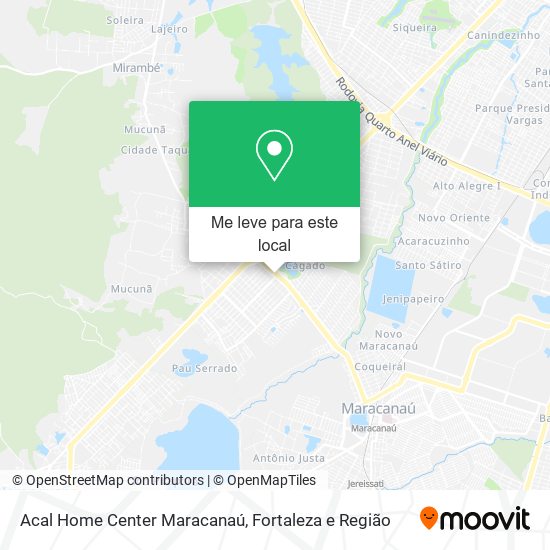 Acal Home Center Maracanaú mapa