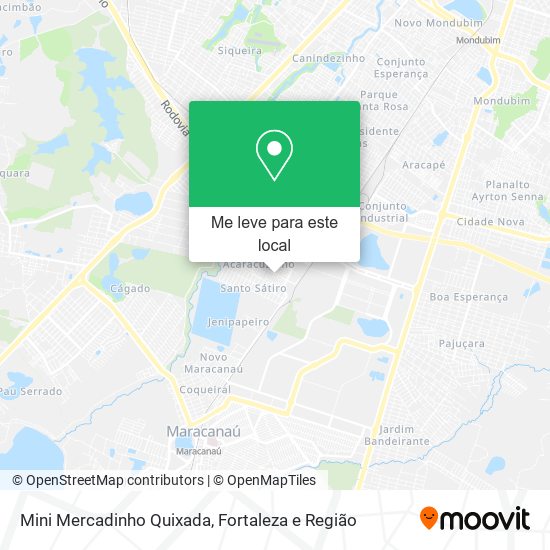 Mini Mercadinho Quixada mapa