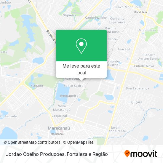 Jordao Coelho Producoes mapa