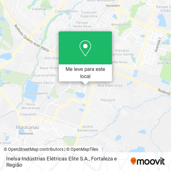 Inelsa-Indústrias Elétricas Elite S.A. mapa