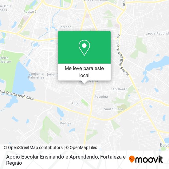 Apoio Escolar Ensinando e Aprendendo mapa