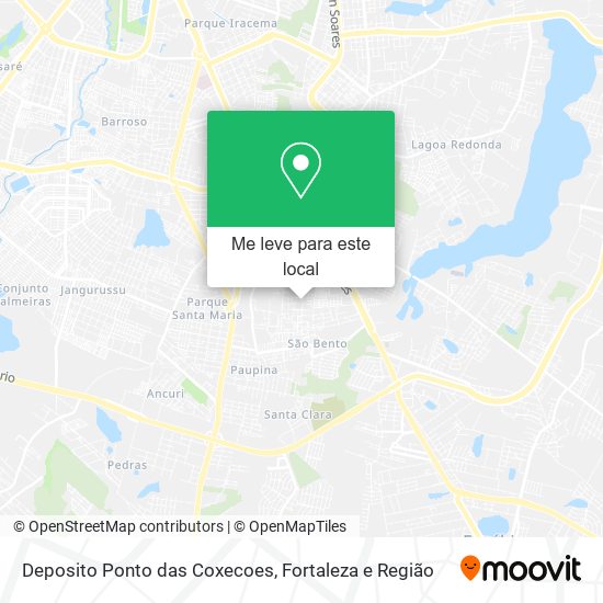 Deposito Ponto das Coxecoes mapa