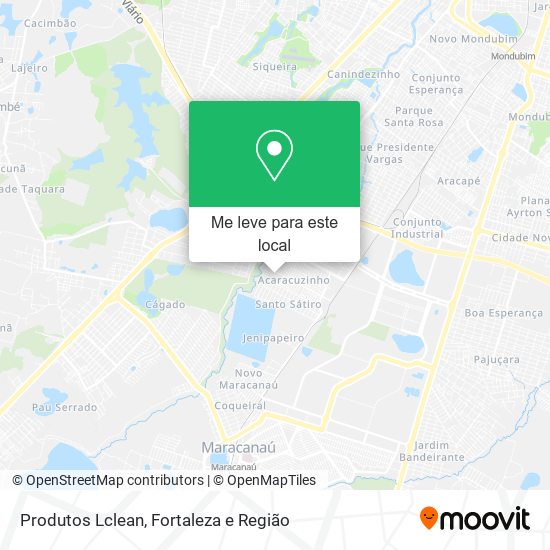 Produtos Lclean mapa