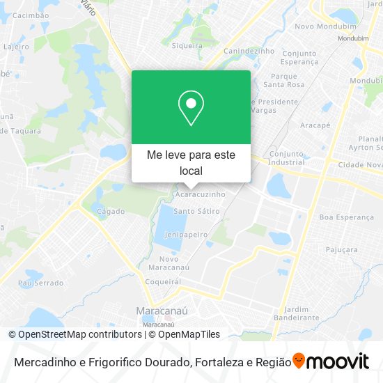 Mercadinho e Frigorifico Dourado mapa