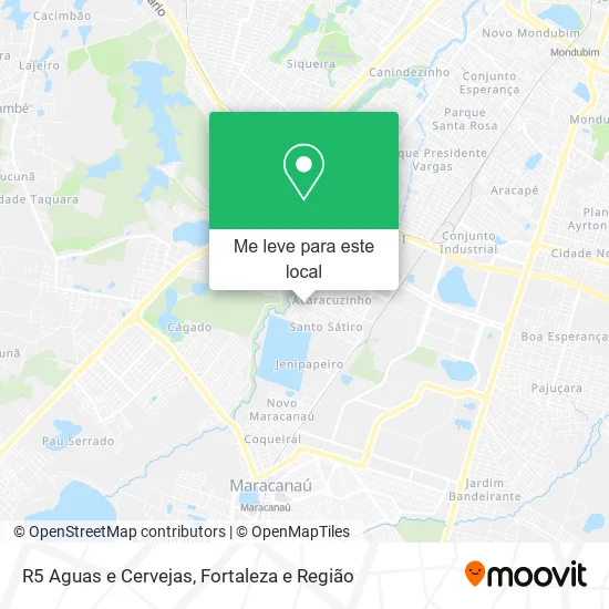 R5 Aguas e Cervejas mapa