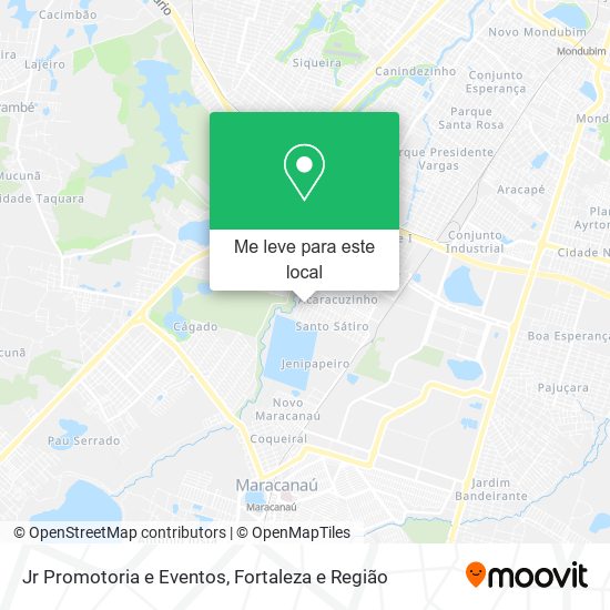 Jr Promotoria e Eventos mapa