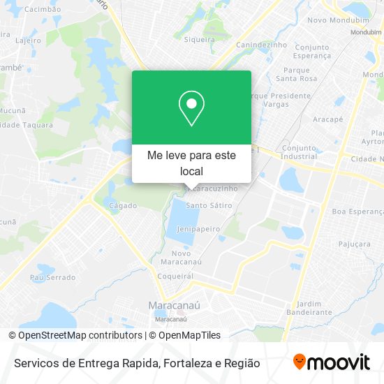 Servicos de Entrega Rapida mapa