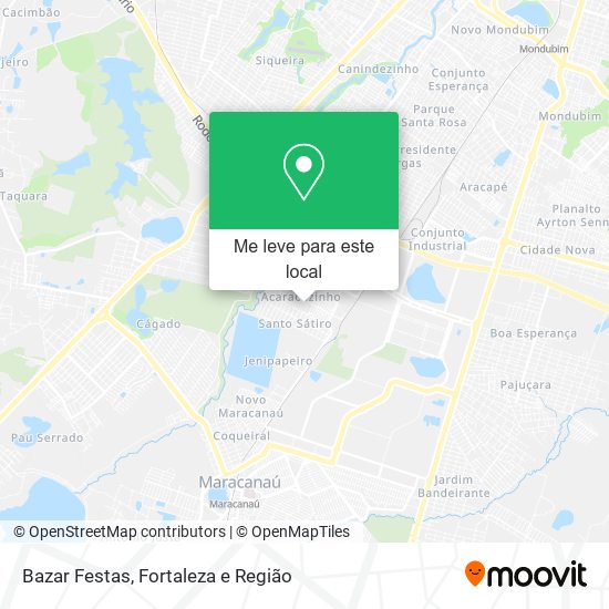 Bazar Festas mapa