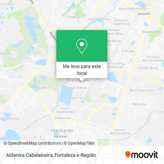 Aldenira Cabeleireira mapa