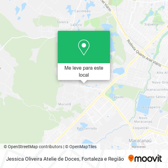 Jessica Oliveira Atelie de Doces mapa