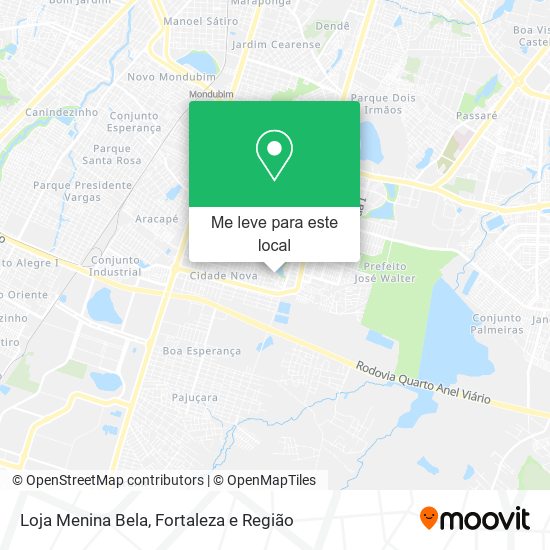 Loja Menina Bela mapa