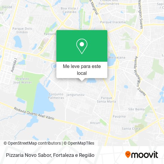 Pizzaria Novo Sabor mapa