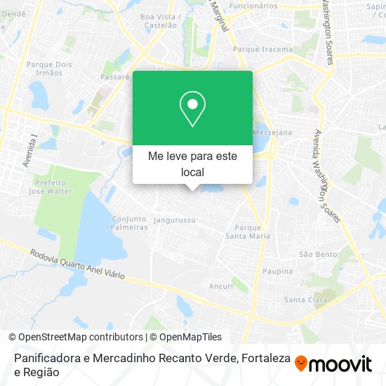 Panificadora e Mercadinho Recanto Verde mapa