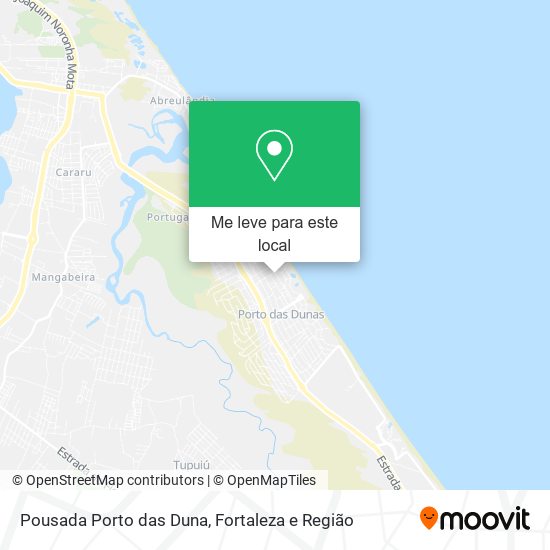 Pousada Porto das Duna mapa