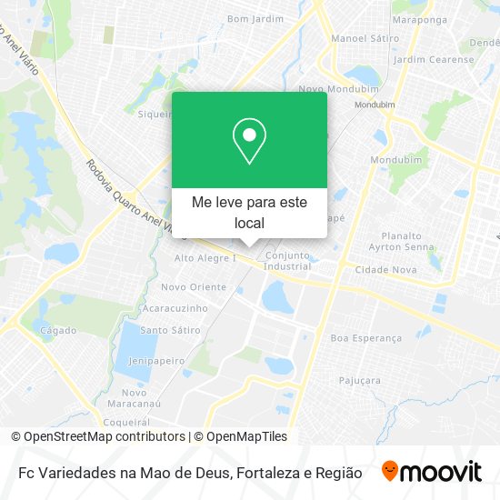 Fc Variedades na Mao de Deus mapa