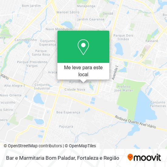 Bar e Marmitaria Bom Paladar mapa