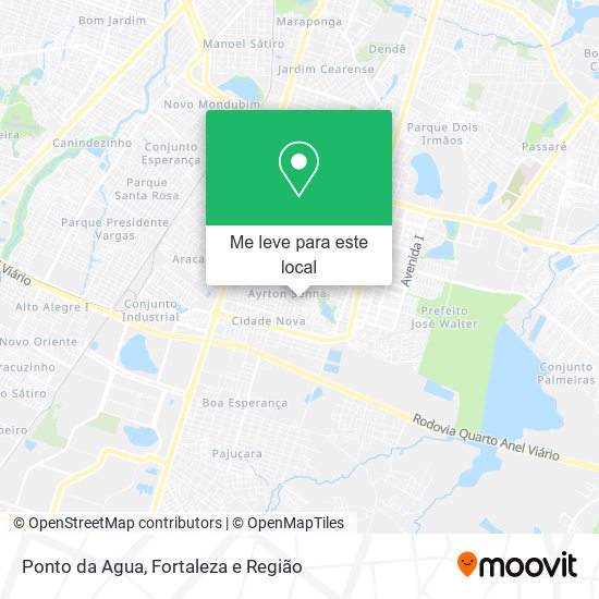 Ponto da Agua mapa