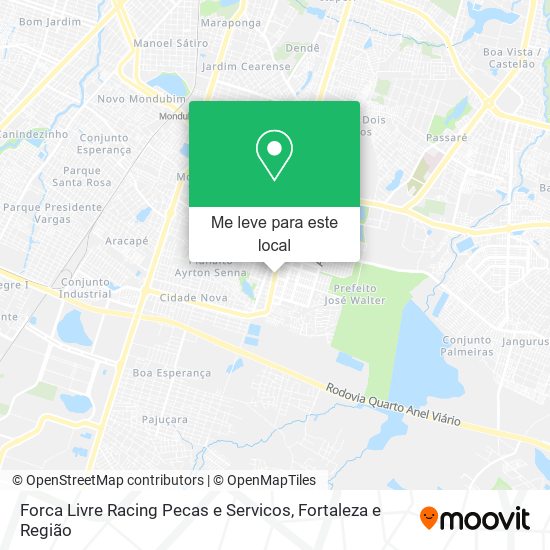 Forca Livre Racing Pecas e Servicos mapa