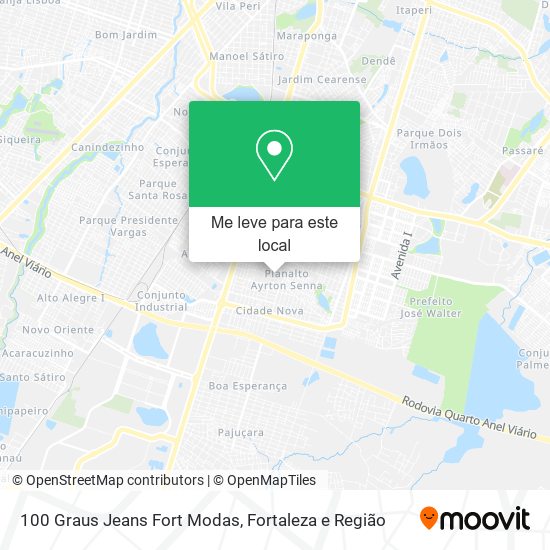 100 Graus Jeans Fort Modas mapa